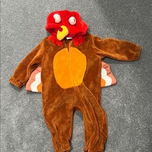 Kids Brown and Red Turkey Costume